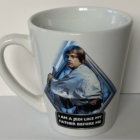 Galerie Dining Vintage Star Wars Mug Luke Skywalker Ceramic Jedi White Euc Coffee Cup Tea